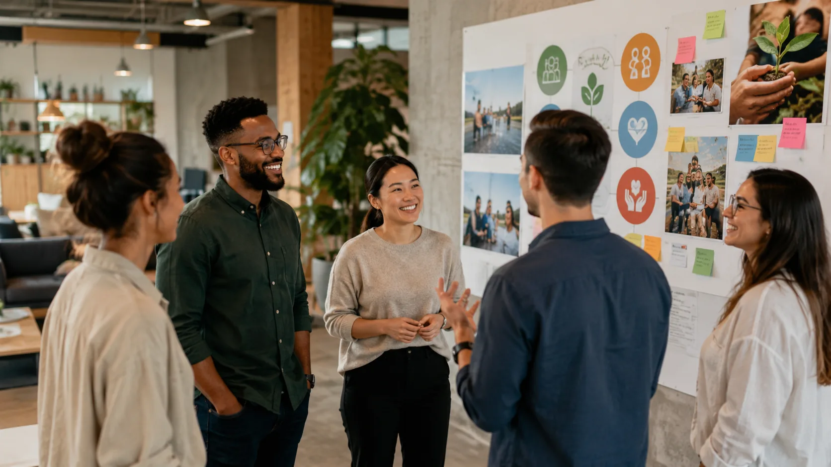 Sesión de coaching ejecutivo con equipo de trabajo